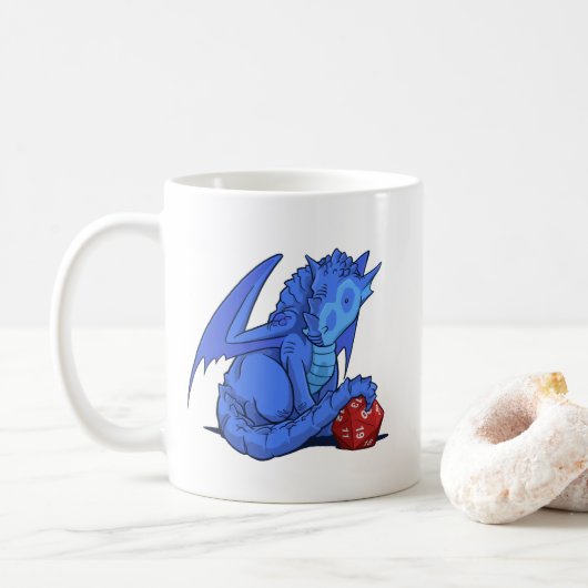 D20 Blue Dragon Koffiemok (Met donut)