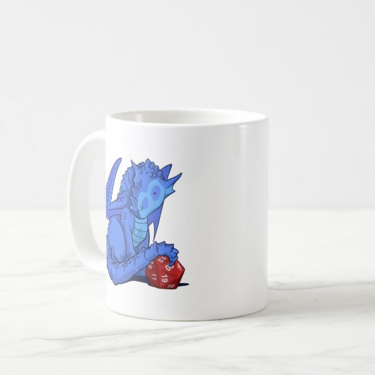 D20 Blue Dragon Koffiemok (Voorkant links)