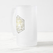 D20 Celtic Dragon DND Frosted Mok (Voorkant links)