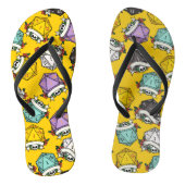 D20 D20 D20 Patroon grote cadeau Teenslippers (Voetbed)