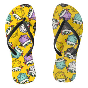 D20 D20 D20 Patroon grote cadeau Teenslippers