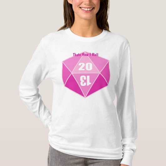 D20, dat is hoe ik kan draaien t-shirt (Voorkant)