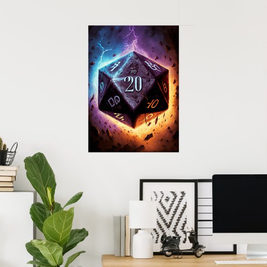 D20 De Storm Poster (Thuiskantoor)
