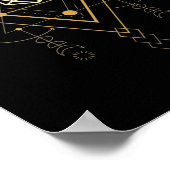 D20-desktop (geSacred Geometry) minimalistische ta Poster (Hoek)