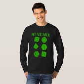 D20-desktop Rpg-gamer bekijk mijn 6-pack D T-shirt (Voorkant volledig)