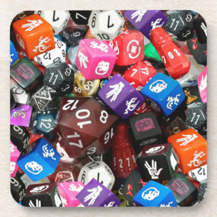 d20-dice bier onderzetter