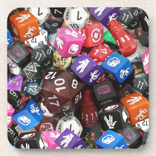 d20-dice bier onderzetter (Voorkant)