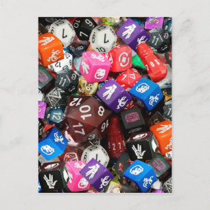 d20-dice briefkaart