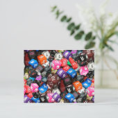 d20-dice briefkaart (Staand voorkant)