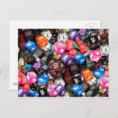 d20-dice briefkaart (Voorkant / Achterkant)