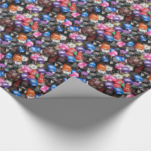 d20-dice cadeaupapier (Hoek)