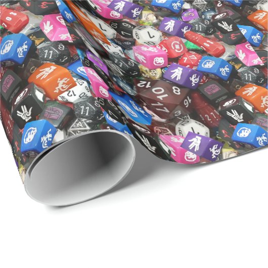 d20-dice cadeaupapier (Rol Hoek)