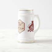 D20 Dice Celtic Dragon DND RPG DM Gamer Gift Bierpul (Voorkant rechts)