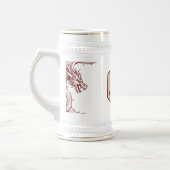 D20 Dice Celtic Dragon DND RPG DM Gamer Gift Bierpul (Links)