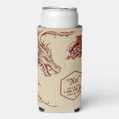 D20 Dice Celtic Dragon DND RPG DM Gamer Gift Seltzer Blikjeskoeler (Seltzer Voorkant)