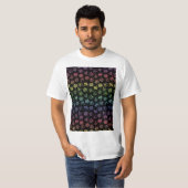 D20 Dice Set Pattern (Regenboog) Graphic T-Shirt (Voorkant volledig)