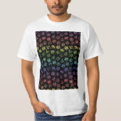 D20 Dice Set Pattern (Regenboog) Graphic T-Shirt (Voorkant)