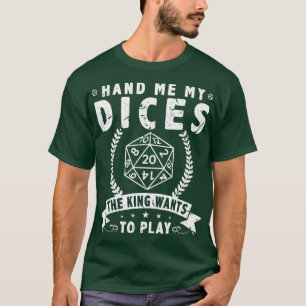 D20 Dice Tabletop RPG Rollenspel 1 T-shirt