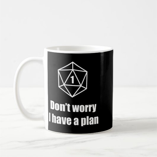 D20 Fail Dont Worry I Have A Plan  Koffiemok (Links)