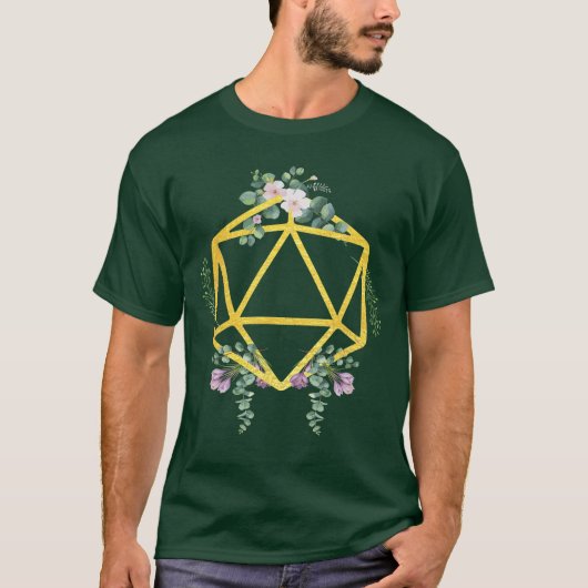 D20 Gaming Dobbelstenen Spel Set Polyhedral Bordsp T-shirt (Voorkant)