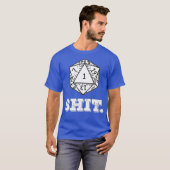 D20 Gaming Fantasy Dragons Tafelblad Dice One T-shirt (Voorkant volledig)