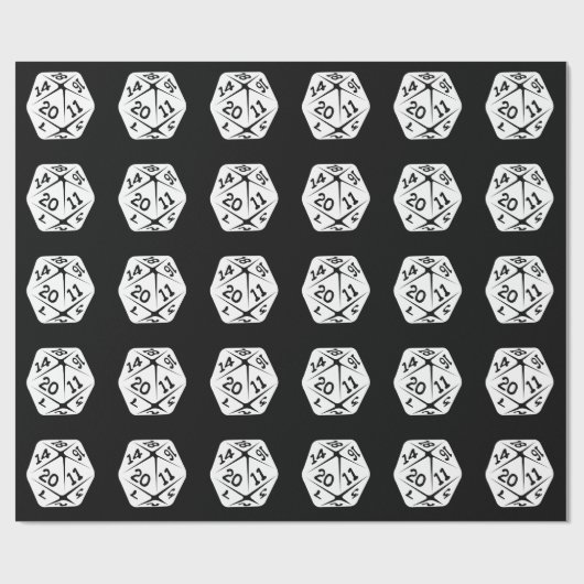 D20 Geek Swag Cadeaupapier (Vlak)