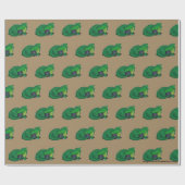 D20 Groene draak Cadeaupapier (Vlak)