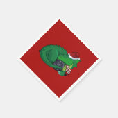 D20 Groene draak - Vakantische editie Servet (Hoek)