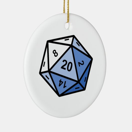 d20 keramisch ornament (Rechts)