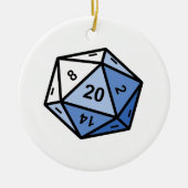 d20 keramisch ornament (Voorkant)