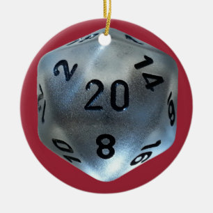 D20 KERAMISCH ORNAMENT