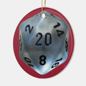 D20 KERAMISCH ORNAMENT (Links)