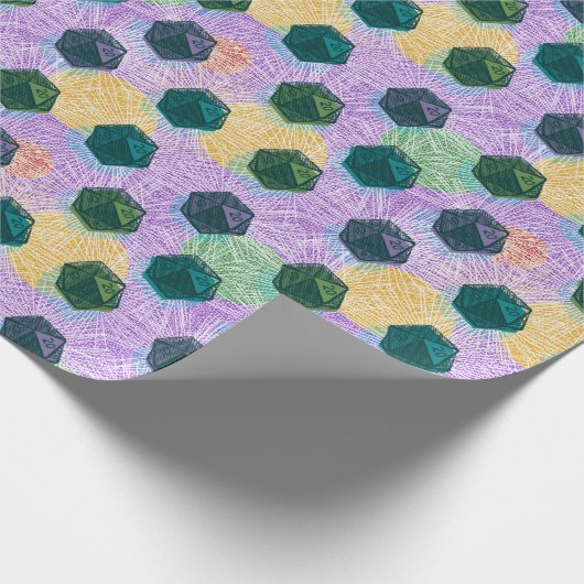 D20 - Kritische hit! Cadeaupapier (Hoek)