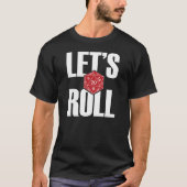 D20 Let's Roll Shirt - Dark/Red (Voorkant)