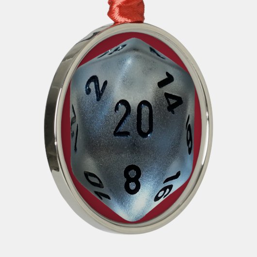 D20 METALEN ORNAMENT (Rechts)