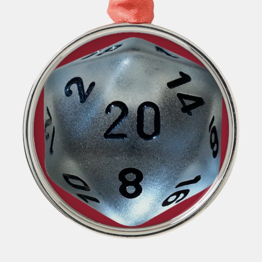D20 METALEN ORNAMENT (Voorkant)
