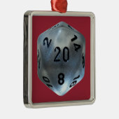 D20 METALEN ORNAMENT (Rechts)