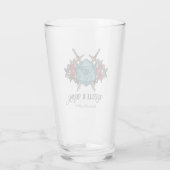 D20 Monogram RPG Trouwherinnering Glas (Achterkant)