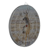 D20 Muildierhert in Sneeuw Dartbord (Voorkant Links)