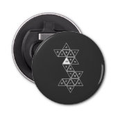 D20 niet gewalst button flesopener (Voorkant)