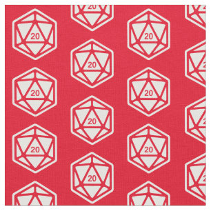 D20-patroon Stof