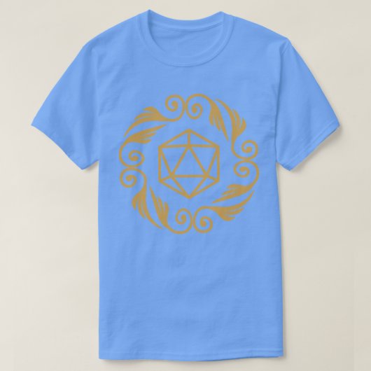  D20 polyhedrale dobbelstenen T-shirt (Design voorkant)