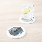 D20 ZANDSTEEN ONDERZETTER (Zijkant)