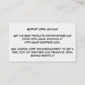 d20pfsrd.com Visitekaartjes 2013 Kortingskaartje (Achterkant)