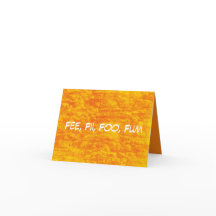 D28C - Fee, Fii, Foo, Fum Note Card