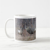 D29 Mule Deer Buck en Doe Koffiemok (Links)