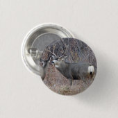 D29 Mule Deer Ronde Button 3,2 Cm (Voorkant /achterkant)