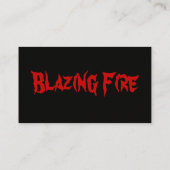 D2 Blazing Fire Cards Visitekaartje (Achterkant)