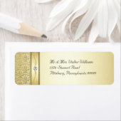 D2 Elegant Gouden Damask Diamond Label (Insitu)