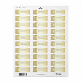 D2 Elegant Gouden Damask Diamond Label (Full Sheet)
